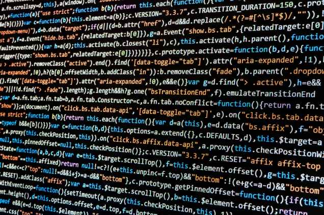 close up code coding computer