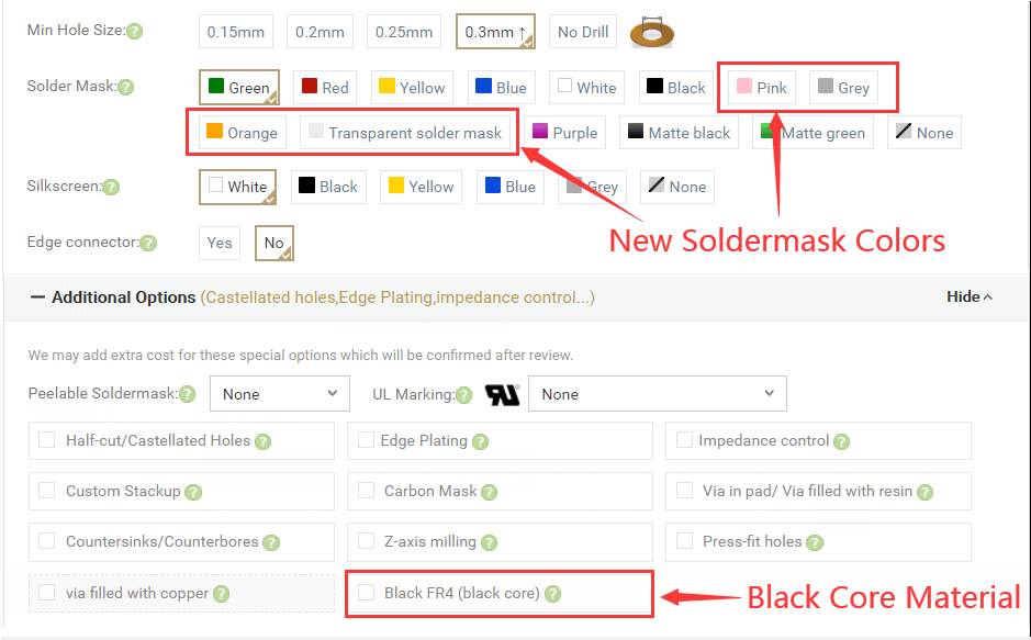 mascara soldadura en pcbway