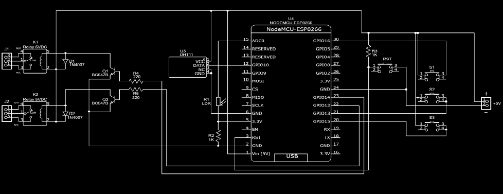 esquema circuito para blynk