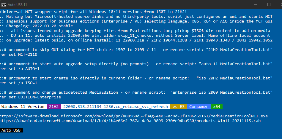 auto usb media creation tool