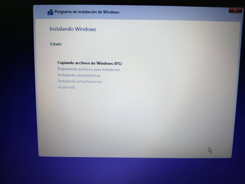 copiando ficheros en instalacion w11