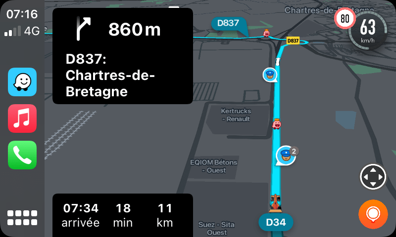 aspecto de waze 