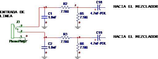 Esquema circuito de entrada CT4801 