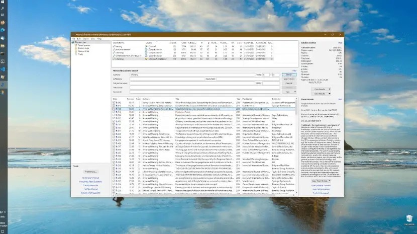 ejemplo de pantalla de publish and perish