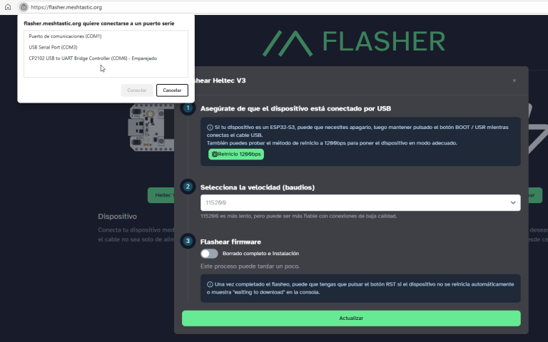 Meshtastic Web Flasher – Soloelectronicos.com