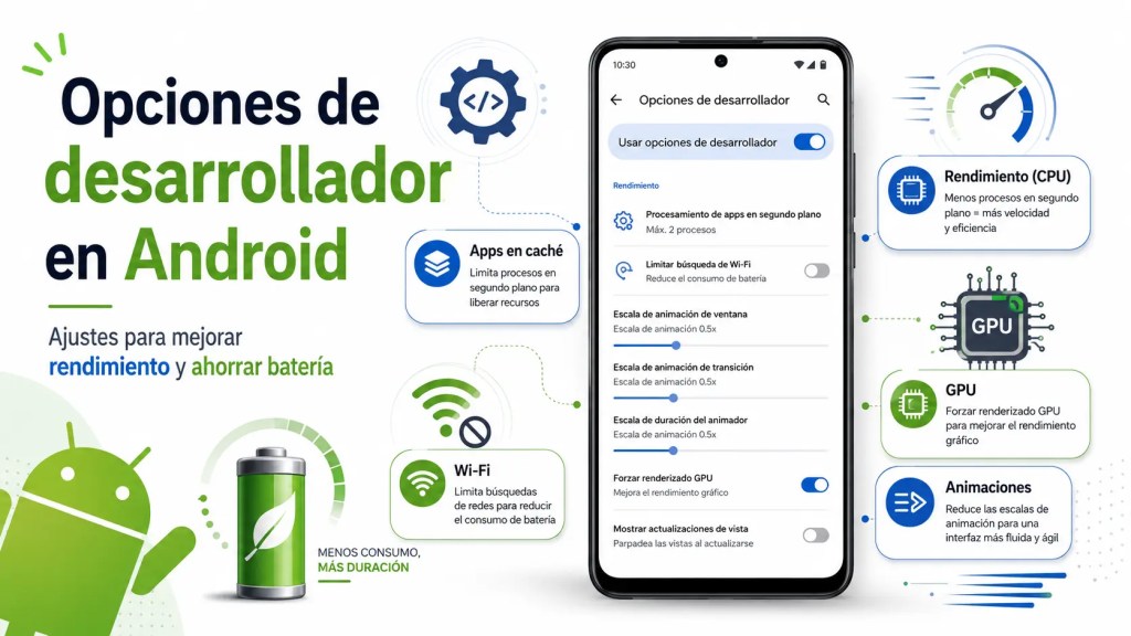 Resumen d algunas opciones para optimizar el rendimiento de android