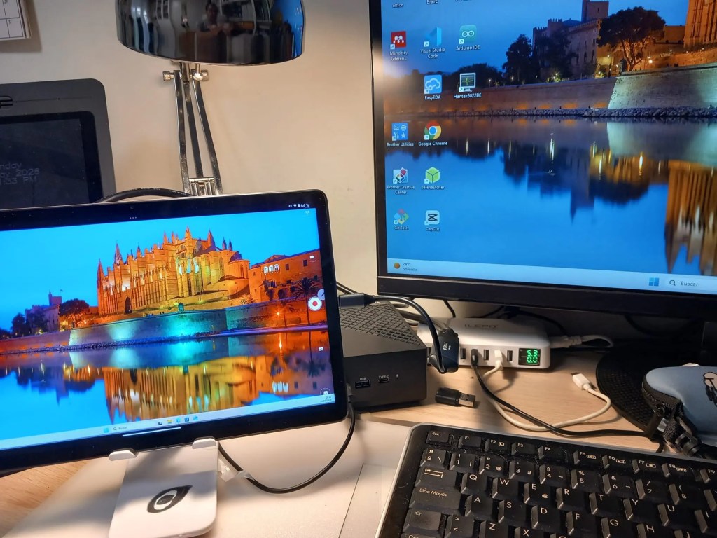 Usando una tableta como segundo monitor