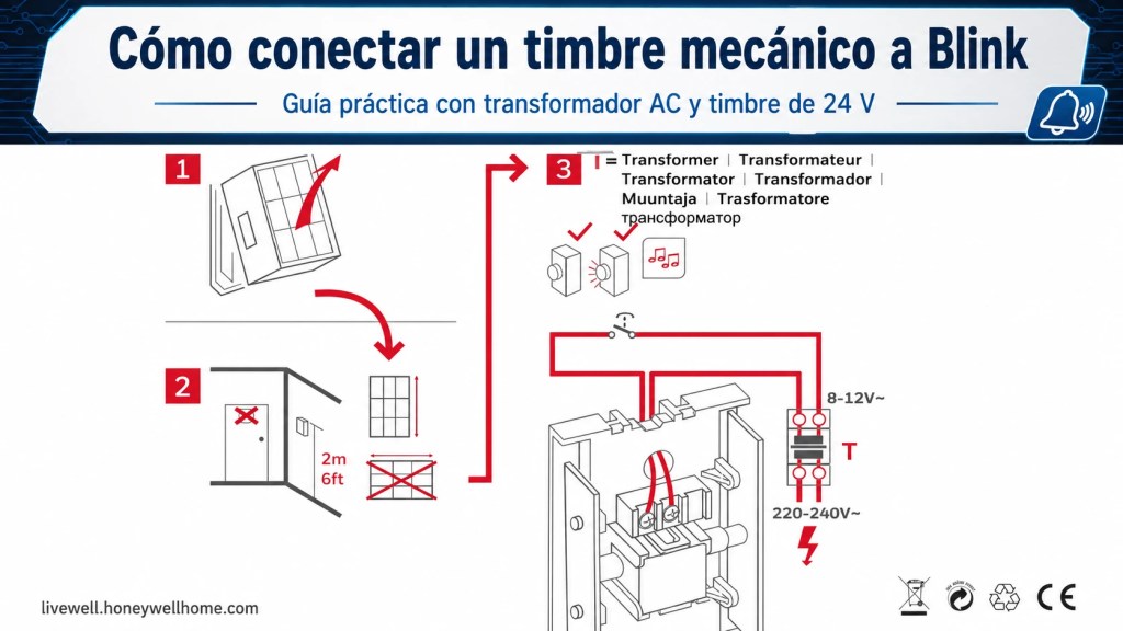 conectr un timbre externo a un blink