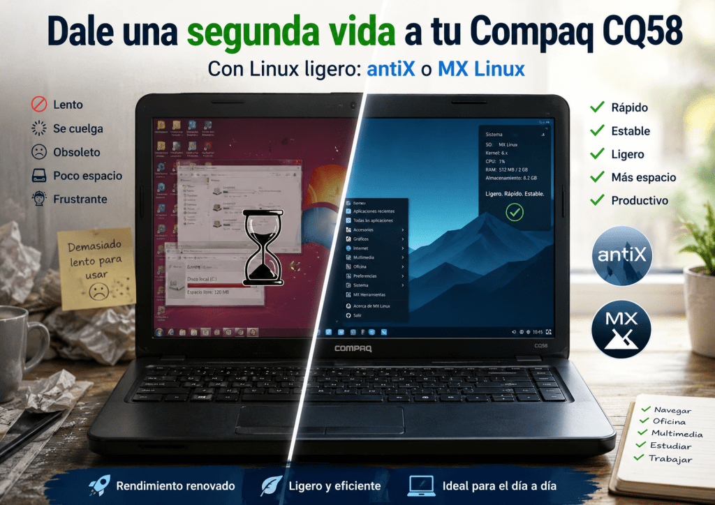 segunda vida a un viejo compaq
